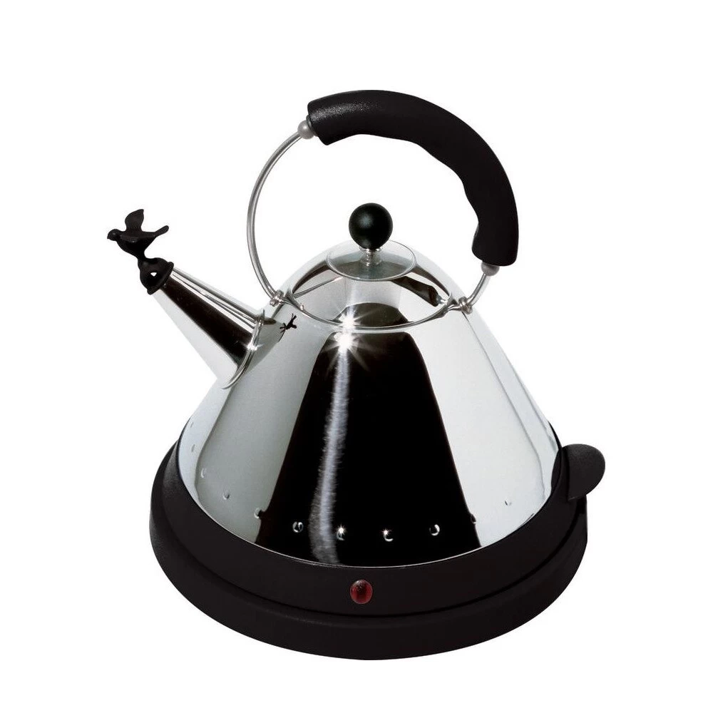 Alessi Elektrischer Wasserkocher 1,5 L, Schwarz