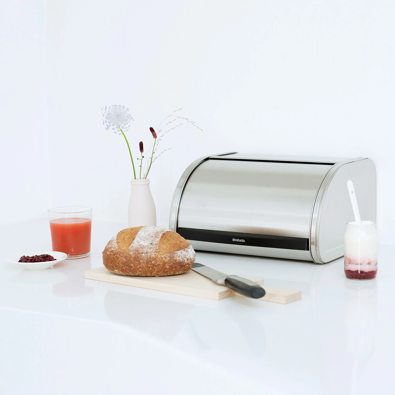 Brabantia Roll Topp Brotbox Medium, Matt Steel – Bild 3