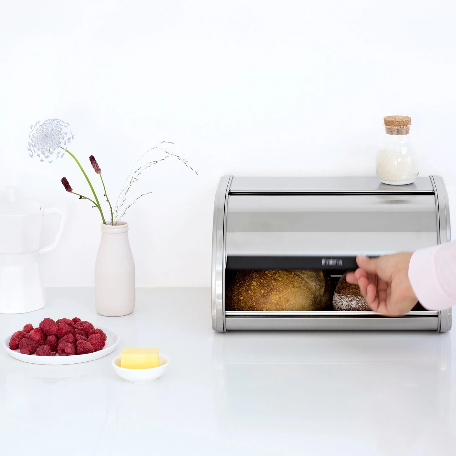 Brabantia Roll Topp Brotbox Medium, Matt Steel – Bild 6