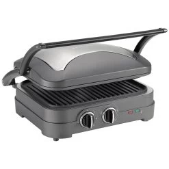 Cuisinart Griddler Elite Multifunktionsgrill, Stahlgrau