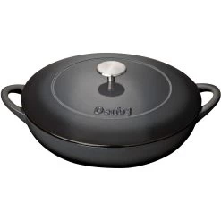 Denby Halo Gusseisentopf Flach Ø30 Cm, Grau