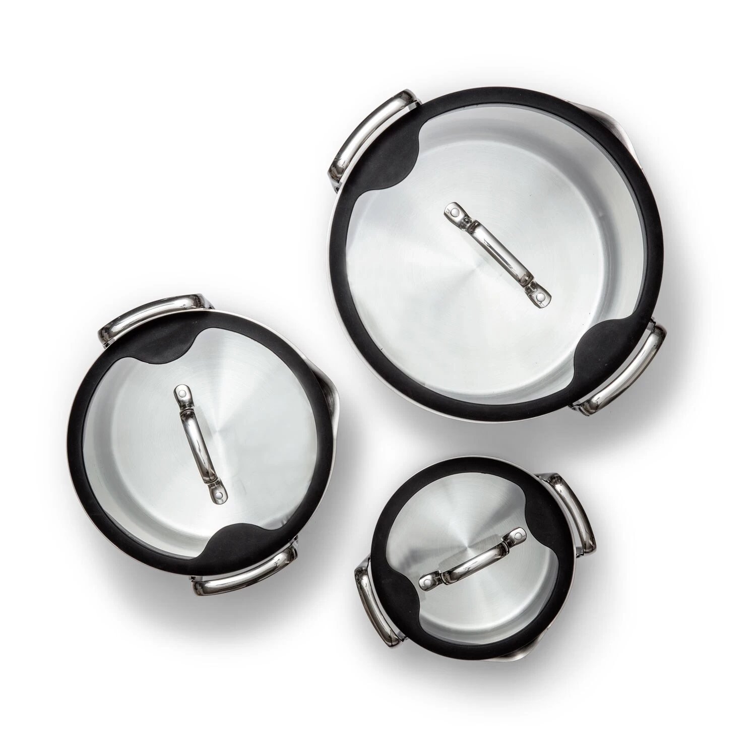 EGO Stapelbares Kochtopfset, Edelstahl – Bild 4