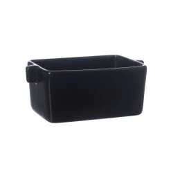 Ernst Ofenform Steingut Schwarz, 15 Cm