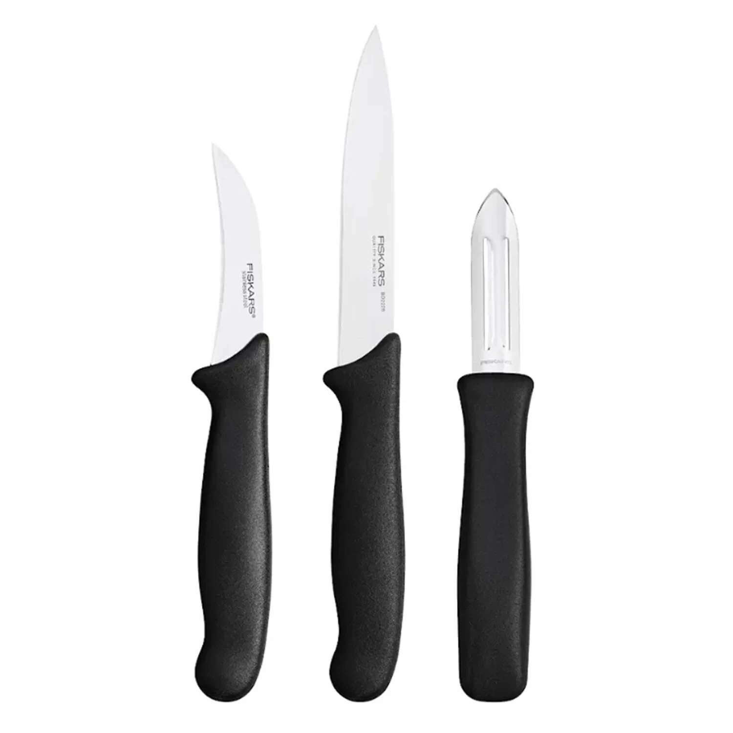Fiskars Essential Set Gemüsemesser, 3 Teile