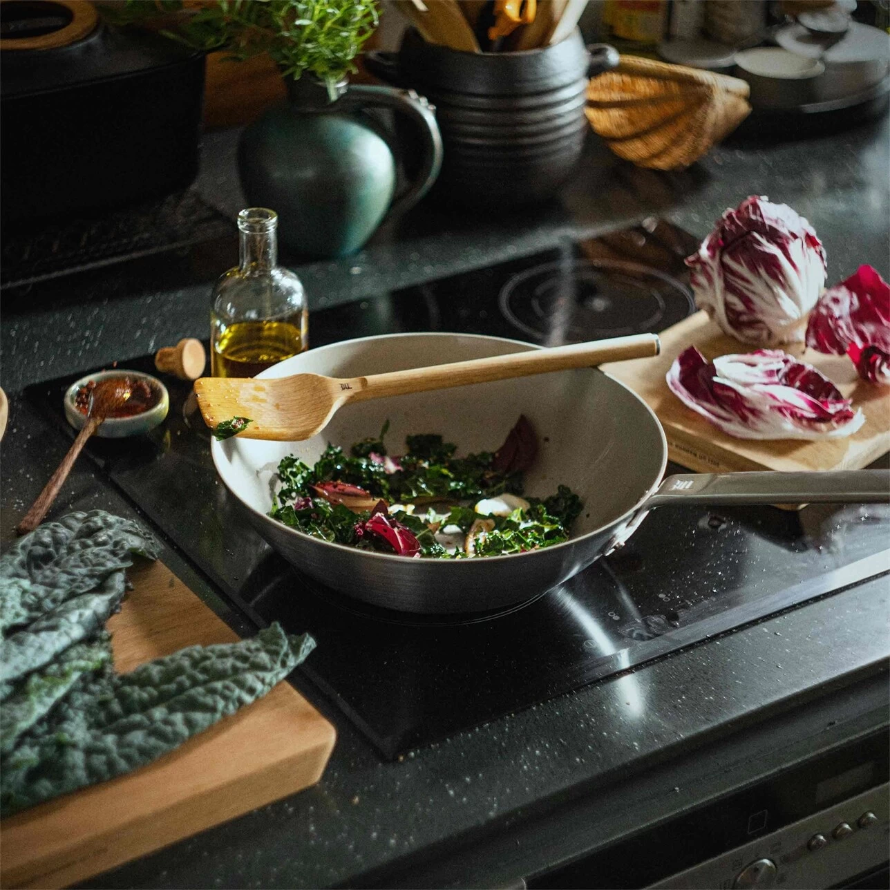 Fiskars Norden Wok-Pfanne Edelstahl, 28 Cm – Bild 5