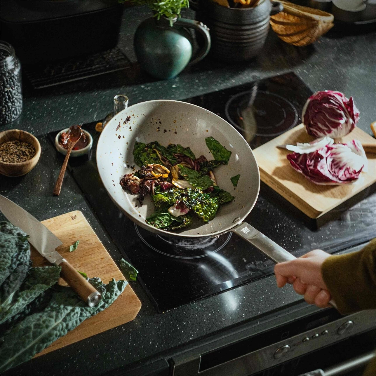 Fiskars Norden Wok-Pfanne Edelstahl, 28 Cm – Bild 6