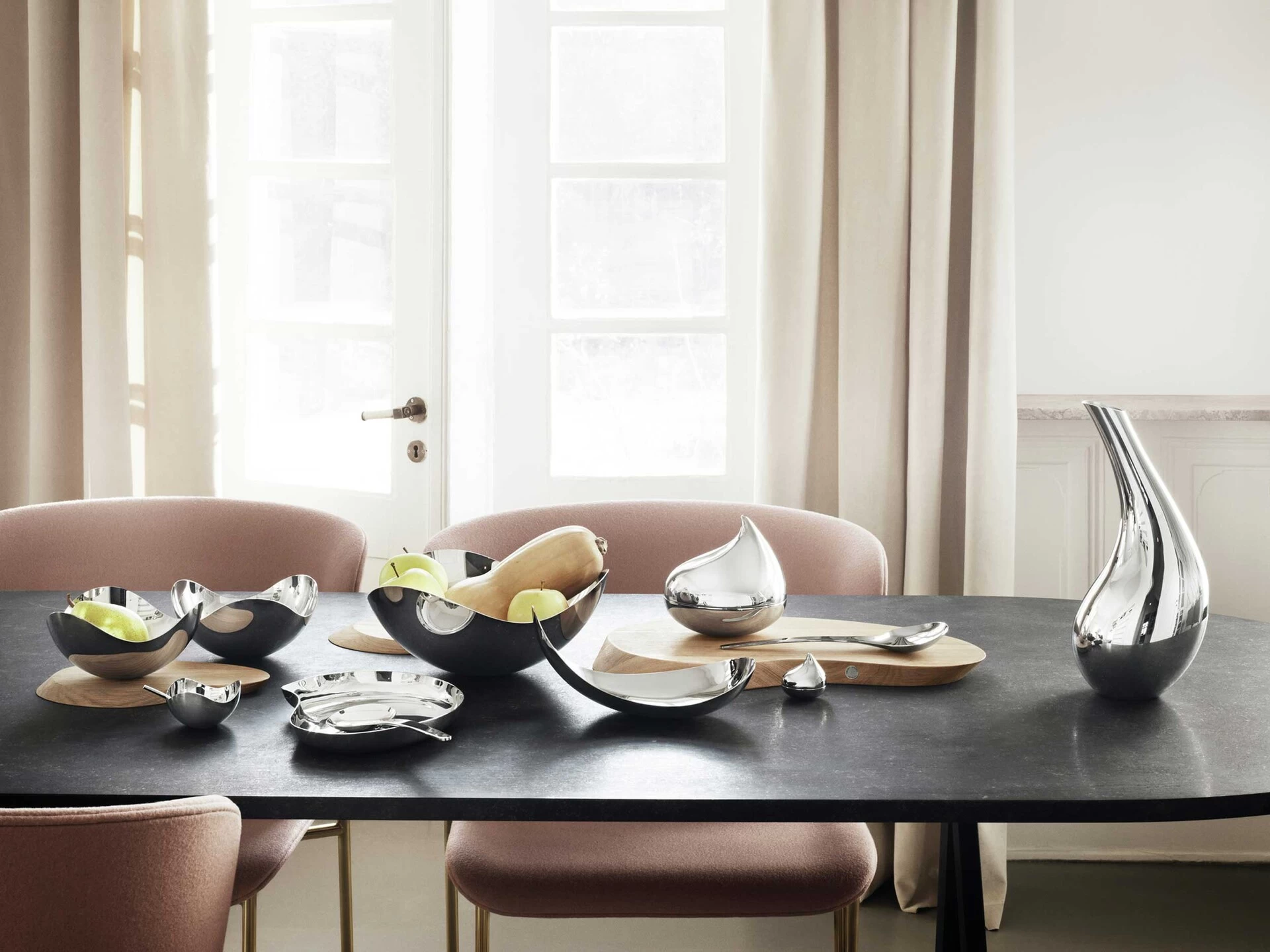 Georg Jensen Bloom Servierlöffel, Edelstahl Set 2er-Pack – Bild 2