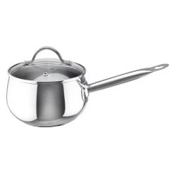 Heirol Pro Belly Kasserolle Stahl Mit Glasdeckel 2 L