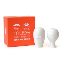 Jonathan Adler Mr. & Mrs. Muse Salz & Pfefferstreuer, Weiss
