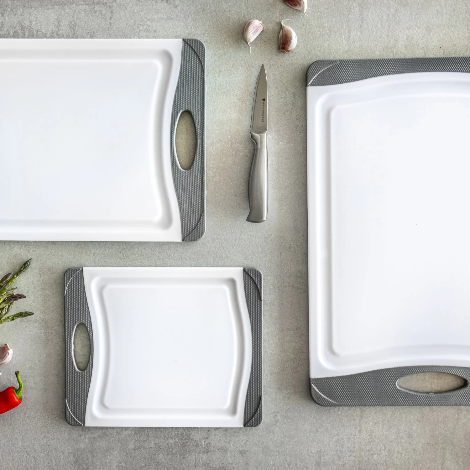 Kitchen Craft MasterClass Antimikrobielles Schneidebrett, 25,4x36,5 Cm – Bild 6