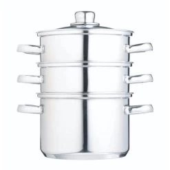 Kitchen Craft Three Tier Dampfgarer, 4 Teile, 20 Cm