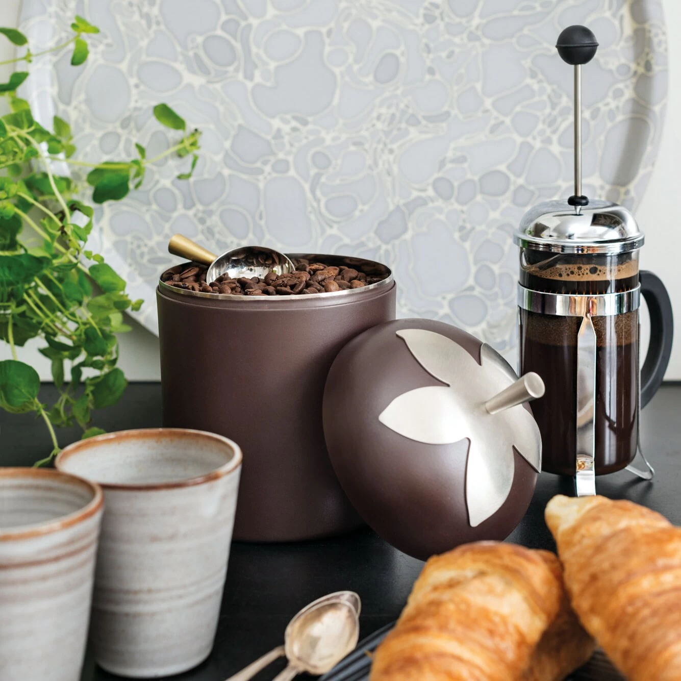 Klong Blad Dose Groß, Braun – Bild 2