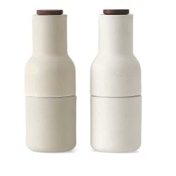 Menu Bottle Grinder Mühle 2-er Set, Sand / Walnussfarben