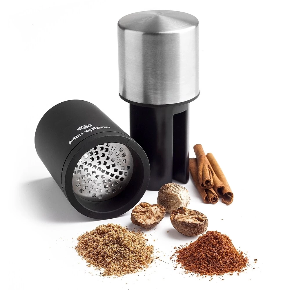 Microplane Gewürzmühle, Schwarz / Edelstahl – Bild 2