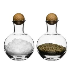 Sagaform Oval Oak Servierset Mit Eichenkorken 2er-Pack