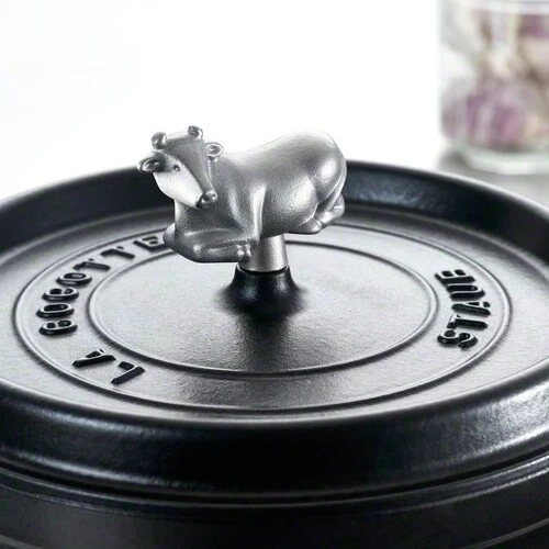 Staub Animal Lid Top, Cow – Bild 2