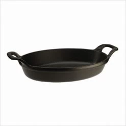 Staub Large Oval Dish, Black