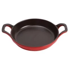 Staub Large Round Dish In Cast Iron, Cherry