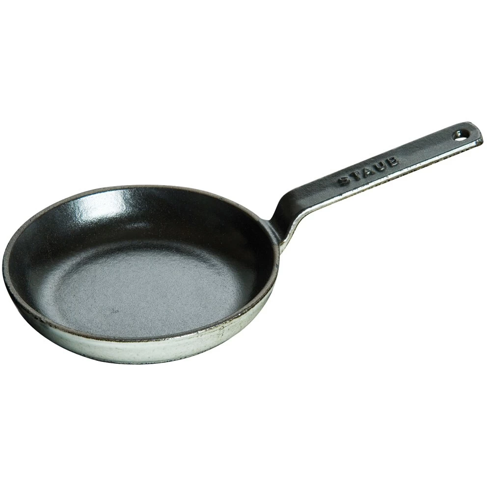 Staub Mini Bratpfanne Aus Gusseisen 12 Cm, Schwarz