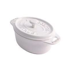 Staub Oval Ceramic Casserole 20 Cl, White