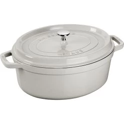 Staub Kokotte Länglich 8 L Weiß