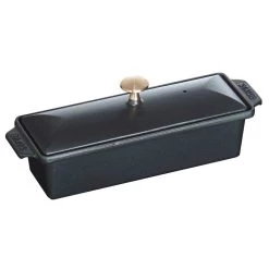Staub Rechteckige Terrine Aus Gusseisen 1,45 L, Schwarz