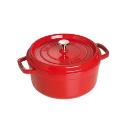 Staub Runde Kochtopf Aus Gusseisen 8,35 L, Kirsche