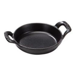Staub Small Round Dish In Cast Iron, Black