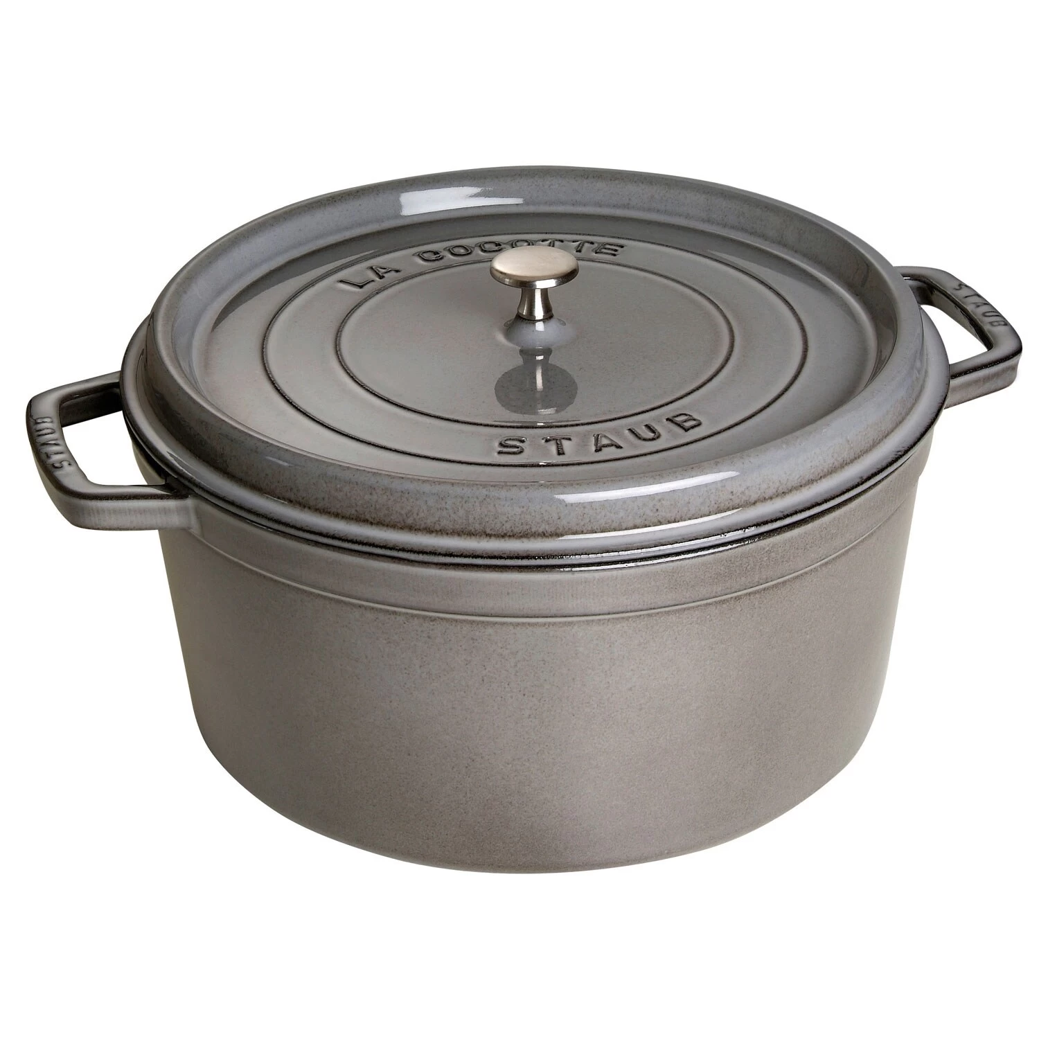 Staub Round Cocotte 30 Cm 8,35 L, Grey