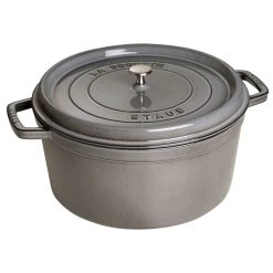 Staub Round Cocotte 34 Cm 12,6 L, Grey