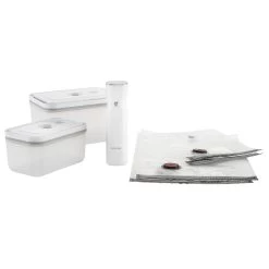 Zwilling Fresh & Save Starter-Kit Mit Vakuumpumpe / Taschen / Behälter Aus Plastik, 7 Teile